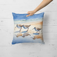 Load image into Gallery viewer, Sandpipers Throw Pillow