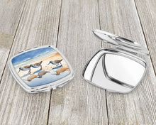 Load image into Gallery viewer, Sandpipers Compact Mirror – Stylish Purse Mirror with Artistic Covers