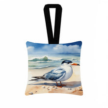 Load image into Gallery viewer, Tern Resting Hanging Square Fabric Ornament 3.5 × 3.5