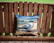 Load image into Gallery viewer, Tern Resting Throw Pillow - 14x14 Decorative Pillow – Art for Your Home &amp; Patio
