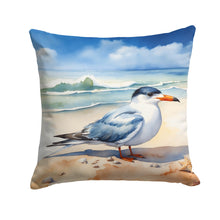Load image into Gallery viewer, Tern Resting Throw Pillow - 14x14 Decorative Pillow – Art for Your Home &amp; Patio