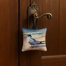 Load image into Gallery viewer, Tern Resting Hanging Square Fabric Ornament 3.5 × 3.5