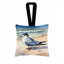 Load image into Gallery viewer, Tern Resting Hanging Square Fabric Ornament 3.5 × 3.5