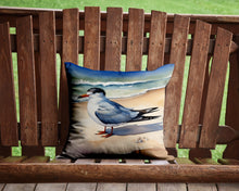 Load image into Gallery viewer, Tern Resting Throw Pillow - 14x14 Decorative Pillow – Art for Your Home &amp; Patio