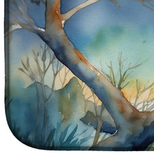 Load image into Gallery viewer, Owl Perched in Coastal Tree Dish Drying Mat