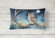 Load image into Gallery viewer, Owl Perched in Coastal Tree Throw Pillow