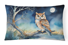 Load image into Gallery viewer, Owl Perched in Coastal Tree Throw Pillow