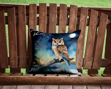 Load image into Gallery viewer, Owl Perched in Coastal Tree Throw Pillow - 14x14 Decorative Pillow – Art for Your Home &amp; Patio