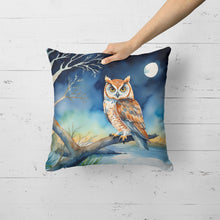 Load image into Gallery viewer, Owl Perched in Coastal Tree Throw Pillow