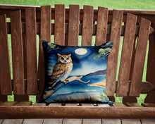 Load image into Gallery viewer, Owl Perched in Coastal Tree Throw Pillow - 14x14 Decorative Pillow – Art for Your Home &amp; Patio