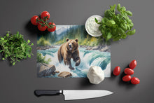 Load image into Gallery viewer, Alaskan Wilderness Grizzly Bear Glass Cutting Boards – Durable, Decorative Kitchen Art
