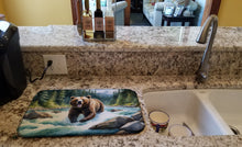 Load image into Gallery viewer, Alaskan Wilderness Grizzly Bear Dish Drying Mat