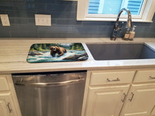 Load image into Gallery viewer, Alaskan Wilderness Grizzly Bear Dish Drying Mat
