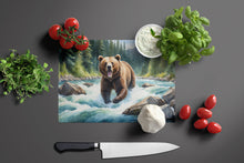 Load image into Gallery viewer, Alaskan Wilderness Grizzly Bear Glass Cutting Boards – Durable, Decorative Kitchen Art