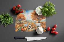 Load image into Gallery viewer, Autumn Goats Glass Cutting Boards – Durable, Decorative Kitchen Art