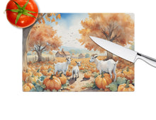 Load image into Gallery viewer, Autumn Goats Glass Cutting Boards – Durable, Decorative Kitchen Art
