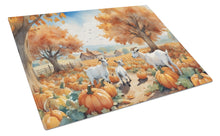 Load image into Gallery viewer, Autumn Goats Glass Cutting Boards – Durable, Decorative Kitchen Art