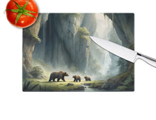 Load image into Gallery viewer, Cave Bears Glass Cutting Boards – Durable, Decorative Kitchen Art