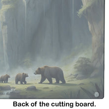 Load image into Gallery viewer, Cave Bears Glass Cutting Boards – Durable, Decorative Kitchen Art