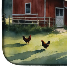 Load image into Gallery viewer, Chicken Coop at Dawn Dish Drying Mat