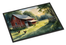 Load image into Gallery viewer, Chicken Coop at Dawn Doormat - 18X27 Indoor / Outdoor Rug | Made in USA