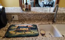 Load image into Gallery viewer, Chicken Coop at Dawn Dish Drying Mat
