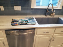 Load image into Gallery viewer, Coastal Wildlife Seals Dish Drying Mat