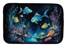 Load image into Gallery viewer, Bioluminescent Fish Dish Drying Mat