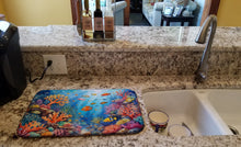Load image into Gallery viewer, Coral and Fish Dish Drying Mat