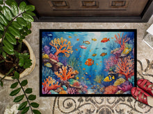 Load image into Gallery viewer, Coral and Fish Doormat-24x36 Indoor / Outdoor Rug | Made in USA