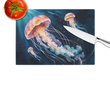 Load image into Gallery viewer, Deep-Sea Jellyfish Glass Cutting Boards – Durable, Decorative Kitchen Art