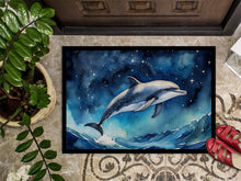 Load image into Gallery viewer, Dolphin in a Starry Sea Doormat-24x36 Indoor / Outdoor Rug | Made in USA