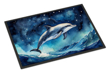Load image into Gallery viewer, Dolphin in a Starry Sea Doormat - 18X27 Indoor / Outdoor Rug | Made in USA