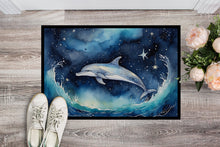 Load image into Gallery viewer, Dolphin in a Starry Sea Doormat - 18X27 Indoor / Outdoor Rug | Made in USA