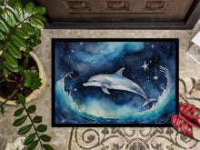 Load image into Gallery viewer, Dolphin in a Starry Sea Doormat - 18X27 Indoor / Outdoor Rug | Made in USA
