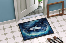 Load image into Gallery viewer, Dolphin in a Starry Sea Doormat - 18X27 Indoor / Outdoor Rug | Made in USA