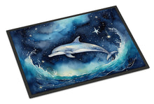 Load image into Gallery viewer, Dolphin in a Starry Sea Doormat - 18X27 Indoor / Outdoor Rug | Made in USA