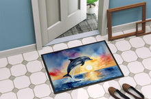 Load image into Gallery viewer, Dolphin Leaping at Sunrise Doormat-24x36 Indoor / Outdoor Rug | Made in USA