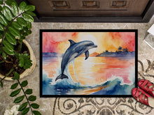 Load image into Gallery viewer, Dolphin Leaping at Sunrise Doormat - 18X27 Indoor / Outdoor Rug | Made in USA