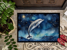 Load image into Gallery viewer, Dolphin in a Starry Sea Doormat - 18X27 Indoor / Outdoor Rug | Made in USA