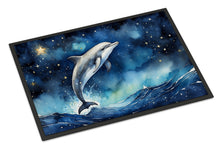 Load image into Gallery viewer, Dolphin in a Starry Sea Doormat - 18X27 Indoor / Outdoor Rug | Made in USA