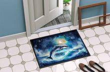 Load image into Gallery viewer, Dolphin in a Starry Sea Doormat-24x36 Indoor / Outdoor Rug | Made in USA