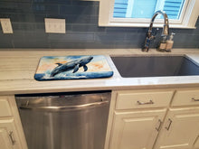 Load image into Gallery viewer, Humpback Whale Breaching Dish Drying Mat