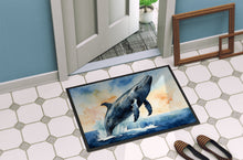 Load image into Gallery viewer, Humpback Whale Breaching Doormat-24x36 Indoor / Outdoor Rug | Made in USA