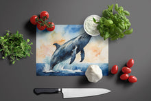 Load image into Gallery viewer, Humpback Whale Breaching Glass Cutting Boards – Durable, Decorative Kitchen Art