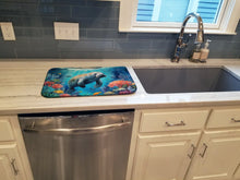 Load image into Gallery viewer, Manatee and Coral Reefs Dish Drying Mat