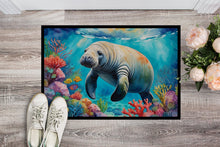 Load image into Gallery viewer, Manatee and Coral Reefs Doormat - 18X27 Indoor / Outdoor Rug | Made in USA