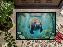Load image into Gallery viewer, Manatee in a Crystal-Clear Spring Doormat-24x36 Indoor / Outdoor Rug | Made in USA