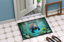 Load image into Gallery viewer, Manatee in a Crystal-Clear Spring Doormat-24x36 Indoor / Outdoor Rug | Made in USA