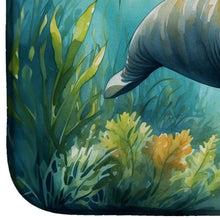 Load image into Gallery viewer, Manatee in a Seagrass Bed Dish Drying Mat
